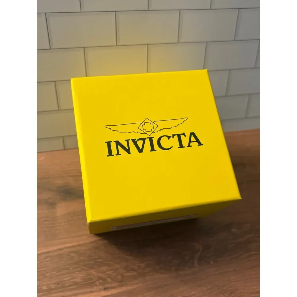 Invicta Pro Diver House of Cards Men’s Watch 40mm Gold New with Box